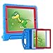 HDE Case for iPad 2 3 4 Kids Shockproof bumper Hard Cover Handle Stand with Built in Screen Protector for Apple iPad 2nd 3rd 4th Generation (Blue Red)