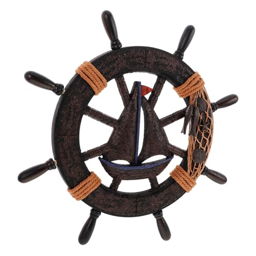 Artisanat robuste en bois et corde pour décoration murale marine