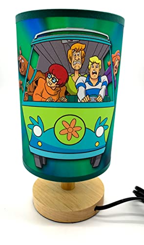 Image of FDecor Scooby Scoob Table Lamp Bedside Light Wood Base Room Decoration or Great Gift Ideas