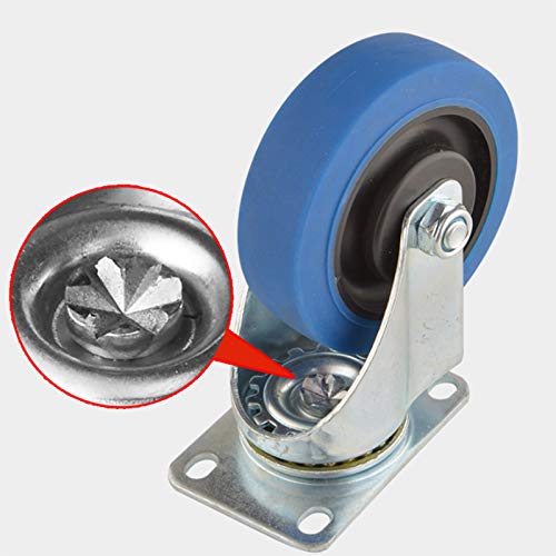 HDLIV Paquete De 4 Ruedas De Perfil Bajo De 1 Pulgada Ruedas Giratorias