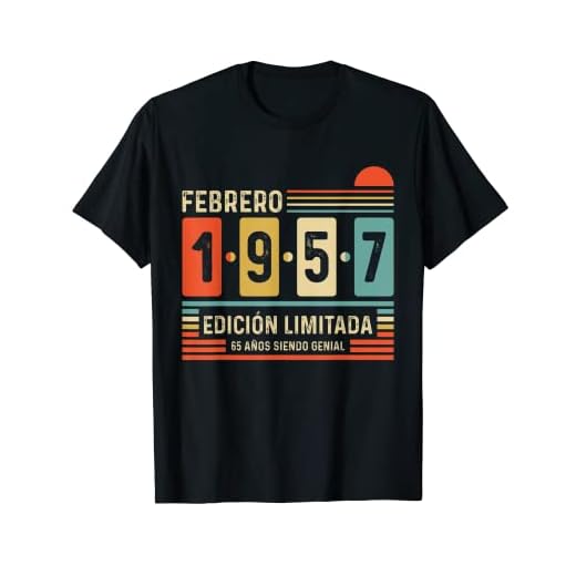 65 Años Febrero 1957 Leyenda Regalo 65 Cumpleaños Camiseta