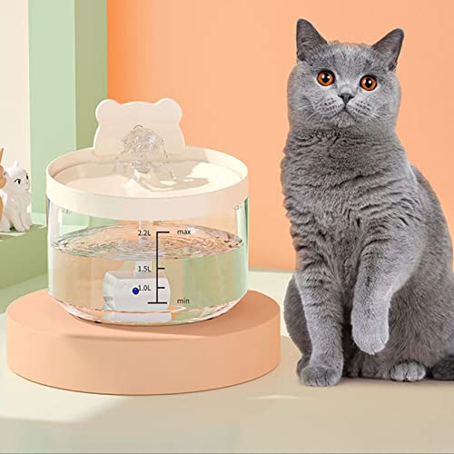 Fuente automática de agua para gato y perro USB 2.2L miniatura 3