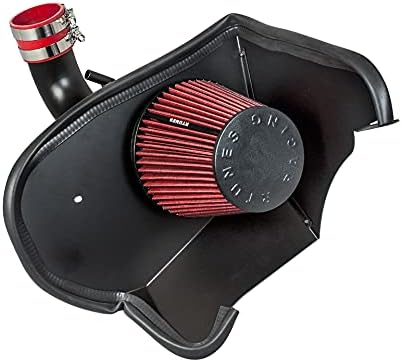 Rtunes Racing Matte Black Cold Heat Shield Cold Air Intake Airflow Inductions Kit + Filter For 2016-2020 Camaro 3.6L V6