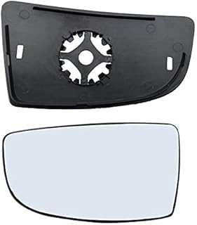 Driver Left Side Mirror Replacement Lower Glass with Plate fit Ford Transit 150 250 350 from 2015-Onward