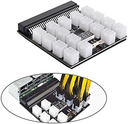 xiwai 1200W Server Power Supply Breakout Board Adapter with 17 Ports ATX 6 Pin for DPS-800GB 1200FB 1200QB