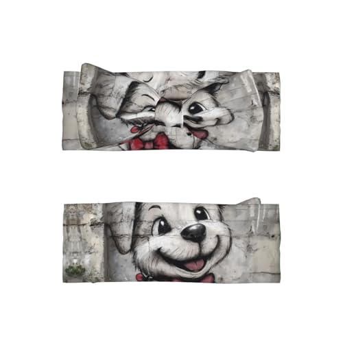 Cute puppy Pattern baby bow headband - Elastic and comfortable, suitable for photo shoots, parties, and daily wear2