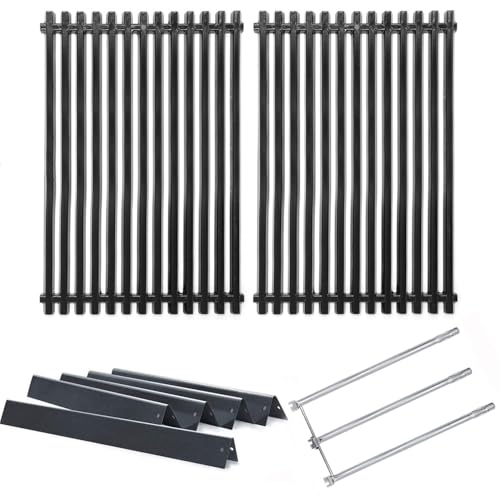 Hongso Replacement Parts for Weber 3 Burner Genesis Silver B & C Genesis Gold B/C Spirit E310 E320 700 Grills with Side Mounted Control 7525 Grill Grates 7536 Flavorizer Bars 7508 Burner Tubes Kit