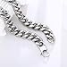 FEEL STYLE Chunky Cuban Link Chain for Men Women - 12mm Stainless Steel Silver Chain Necklace for Women Men - Dainty Silver Choker Thick Trendy Punk Hip Hop Cuban Chain Jewelry - 16inch