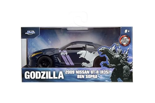 Jada Rides 1:32 Die-Cast Nissan GT-R (R35) Godzilla miniatura 2