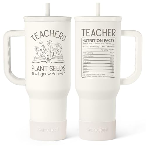 SANDJEST Teacher Appreciation Gift – 40oz...
