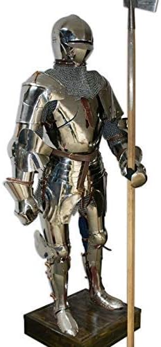 Milanese Armor Full Suit of Armor LARP/Reenactment Fully Wearable (Steel)