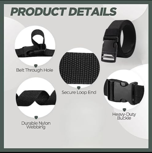Mens Belts Ultimate Nylon Buckle Belt for Men VersatileTactical Belt Golf Belt and Adjustable. Mission Belts for Men 3Pack2