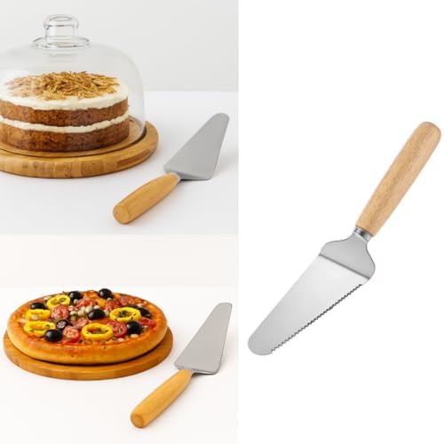 Espátula de Cozinha para Bolo Pizza Torta em Aço Inox, 27 cm, Lâm...