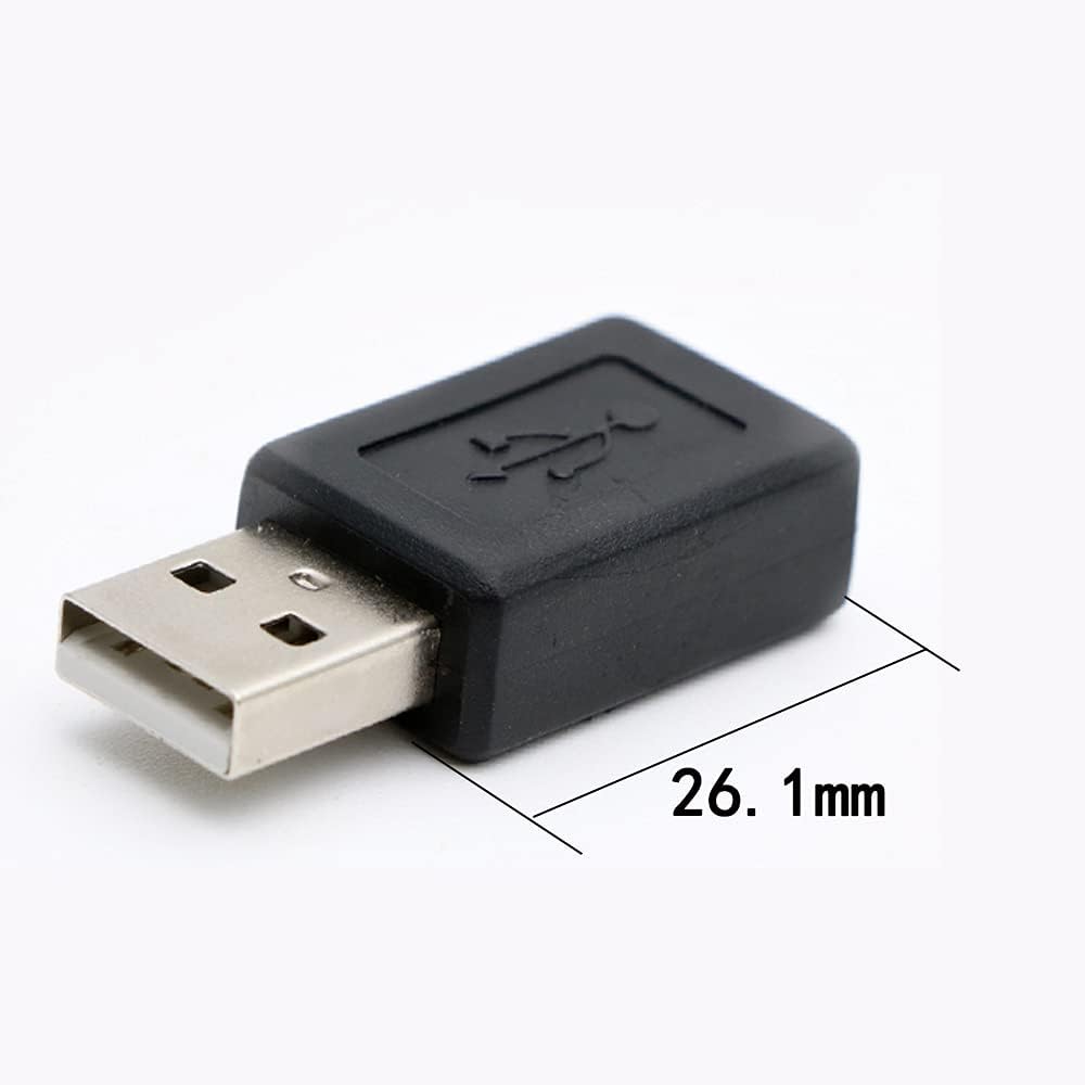 3 Pack USB 2.0 A Male to USB B Mini 5 Pin Female Adapter Converter