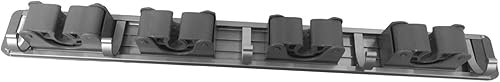 gazechimp Soporte para trapeador y escoba, colgador de escoba de metal multiusos para escoba y mopa, organizador para colgar en la pared para