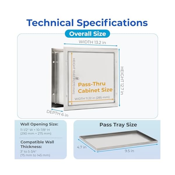 Recessed-Specimen-Pass-Thru-Cabinet-Stainless-Steel-Box-with-Pass-Tray-Window-Pass-Through-Specimen-Tray-Box-with-Dual-Sided-Access-Doors-132-W-x-127-H-x-6-D Recessed-Specimen-Pass-Thru-Cabinet-Stainless-Steel-Box-with-Pass-Tray-Window-Pass-Through-Specimen-Tray-Box-with-Dual-Sided-Access-Doors-132-W-x-127-H-x-6-D