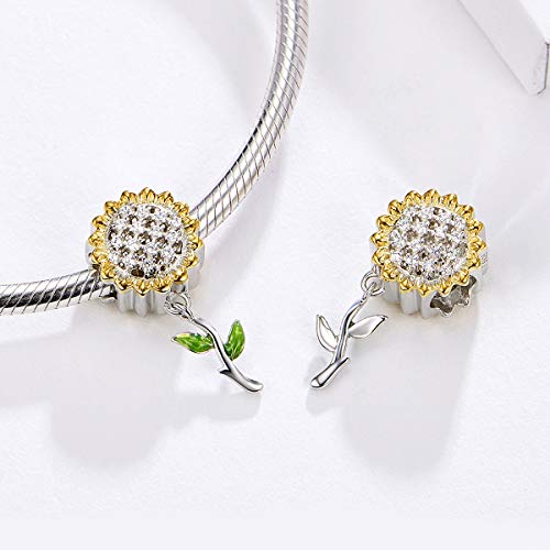 Image of ARTCHARM 925 Sterling Silver Charms Rainbow Ladybird Coffee Cup Rose Love and Guidance Wing Charm Jewelry Gifts for Women