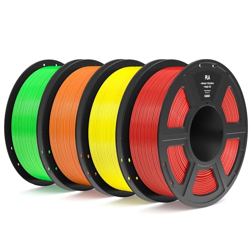 ELEGOO PLA Filament 1.75mm Bundle 4KG, 3D Printer Filament Dimensional...