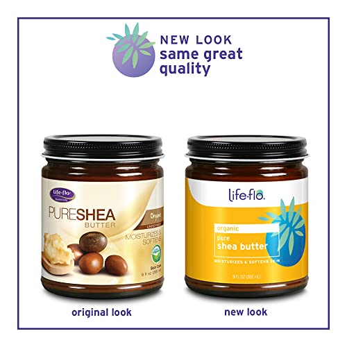 Life-Flo Organic Pure Shea Butter, 9 Ounce