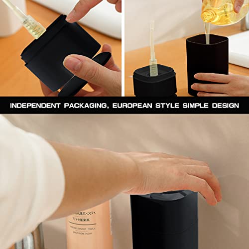 Image of Push Down Pump Liquid Dispenser, Lockable Pump Dispenser Bottle Travel Cosmetics Dispenser Soap Dispenser Liquid Pumping Empty Bottle for Body Wash and Makeup Remover