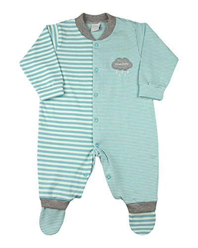 Macacão Bebê Cotton Listrado Nuven de Chuva - Verde G