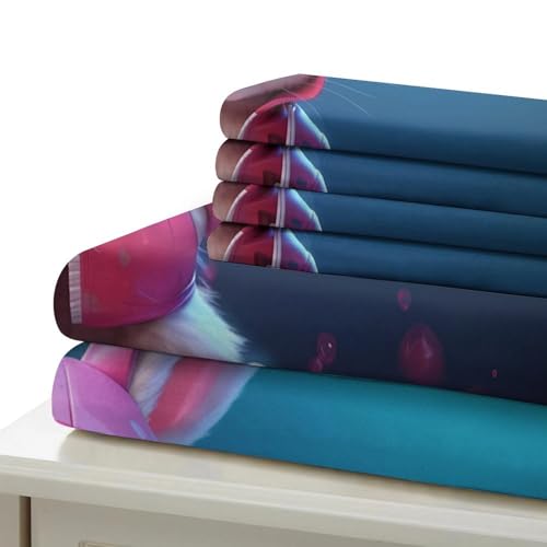 Parure de lit microfibre hypoallergique contre allergies de nuit - 7