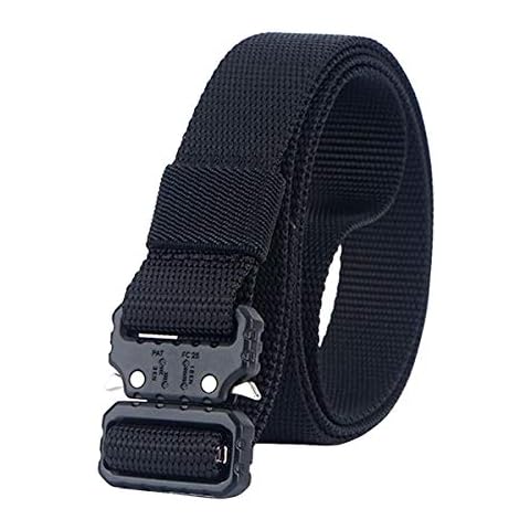 QAZSE 1 Inch Nylon Tactical Belt with Metal Buckle Cover