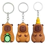 Photo Gallery yewcep capybara - portachiavi con 3 simpatici ciondoli capybara, per zaino e borsa, per gli amanti della capybara, dimensioni: 4,8 cm x 3,3 cm Photo Gallery yewcep capybara - portachiavi con 3 simpatici ciondoli capybara, per zaino e borsa, per gli amanti della capybara, dimensioni: 4,8 cm x 3,3 cm