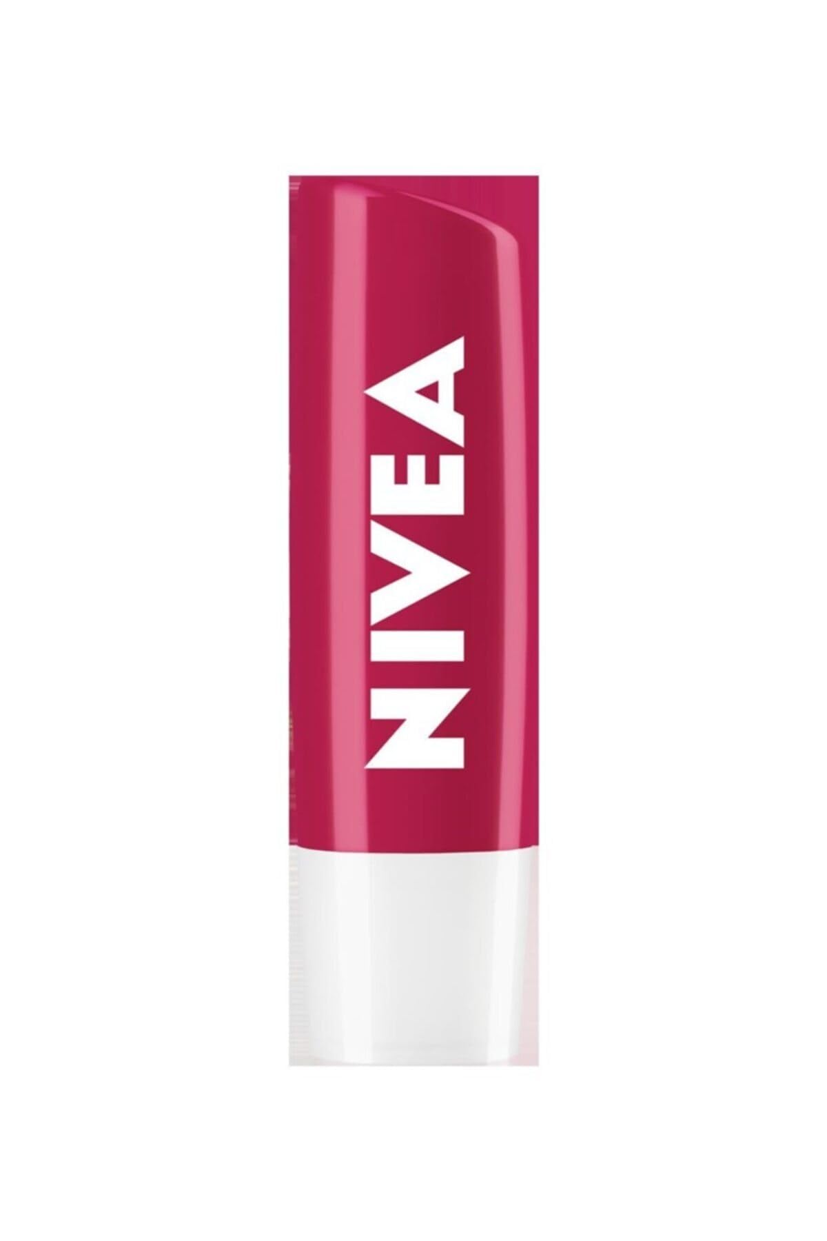 NIVEA Kiraz Dudak Bakım Kremi, 4,8 gr, Kırmızı