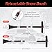 Extendable Snow Brush for Car with Ice Scrapers for Car Windshield, 180° Rotating Head, Foam Grip Handle, 3-in-1 Winter Car Tool, Snow Brush for Car, Ice Scraper for Car, Winter Essentials
