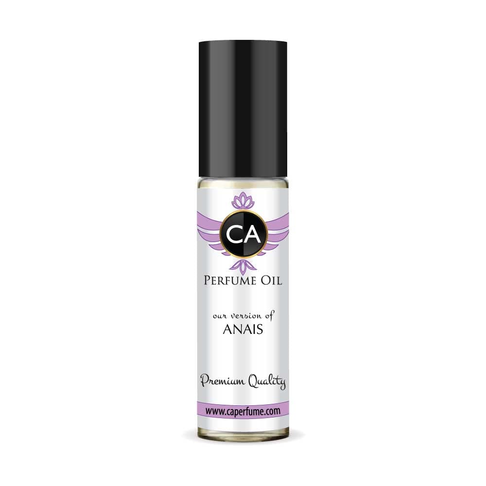 CA PerfumeImpression of Anais For Women Replica Fragrance Body Oil Dupes Alcohol-Free Essential Aromatherapy Sample Travel Size Concentrated Long Lasting Attar Roll-On 0.3 Fl Oz/10ml