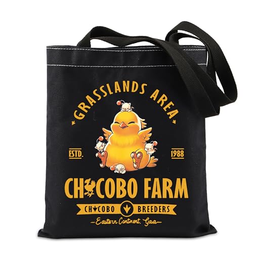 TIIMG Grasslands Area Gift Video Game Fans Gift JRPG Gamer Tote Bag (GRASSLANDS AREA)