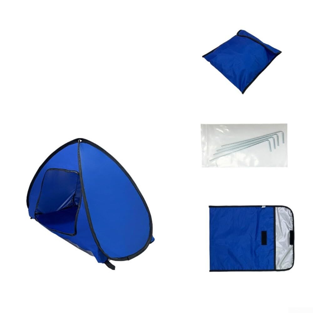 Dog Beach Tent Sun Shelter, Pop Up Pet Tent Outdoor, Small Dog Camping Tent, Portable Cat Shade House, UV Protection Pet Canopy, For Instant Setup(L Sapphire Blue)
