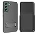 Wireless ProTech Case Compatible with Samsung Galaxy S22 Plus 5G (Screen Size 6.6 inch only). Dual Layer Hybrid Case and Belt Clip Holster Combo with Screen Protector