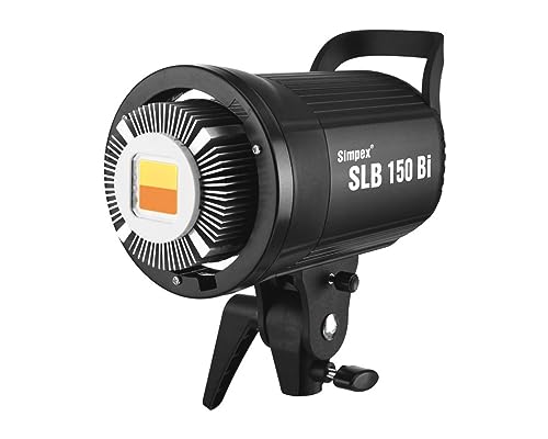 Simpex SLB 100 Bi Bowens Mount LED Video Light, 100w Continuous Bi Colour led Light with Reflector Suitable for All Kinds of Video Shoot (SLB 100 bi)