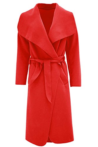 Fast Fashion - Manteau Les Manches Long Plain Duster Cape Belted Cascade - Femmes