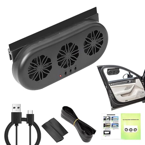 Ventilador De Coche Con Energía Solar - Ventilador De Coche Solar, Ventilador De Coche Solar | Ventilador De Ventilación Automática Con Producción De Energía Solar, Ventilador