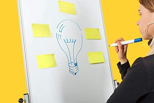 Evergreen Goods 3 Pads x Neon Yellow Coloured Sticky Post Notes | Removable Self-Adhesive | 100 Sheets per pad - 76 x 127 mm (3" x 5") | Reminders, to-Do, Memo