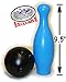 Matty's Toy Stop 10 Pin Multi-Color Deluxe Plastic Bowling Set for Kids with Storage Rack - 12 Pieces Total (10 Pins & 2 Bowling Balls)