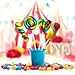 Carnival Lollipops Rainbow Twist, Swirls, and Round Unicorn Party Favors - Individually Wrapped Rainbow Candy Suckers Great for Birthday Parties, Unicorn Pinata, 12 Count
