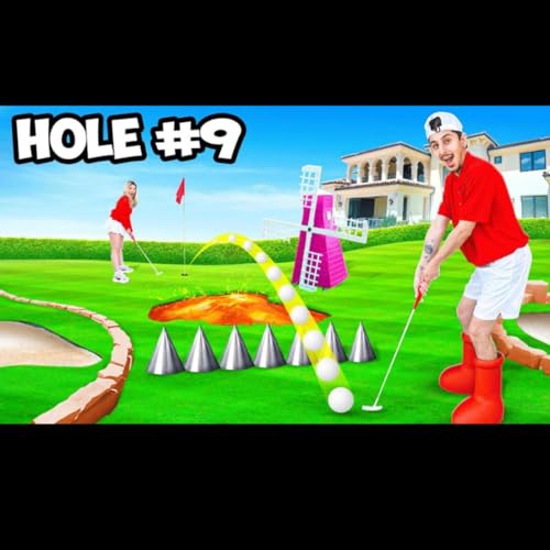 I Built A Mini Golf Course in my House!