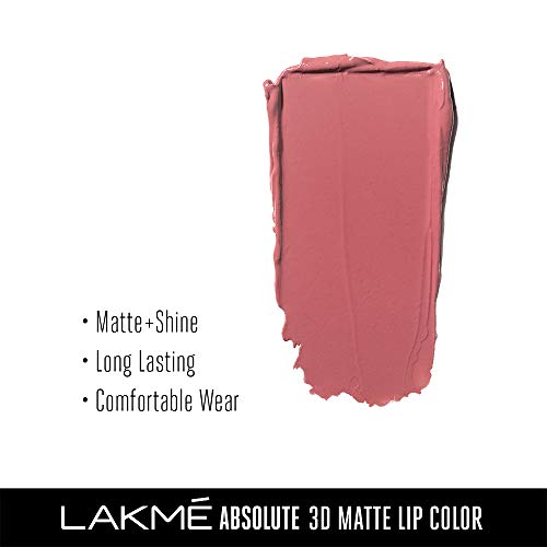 Image of Lakme Absolute 3D Lipstick, Elegant Pink, 3.6 g (Pack of 2)