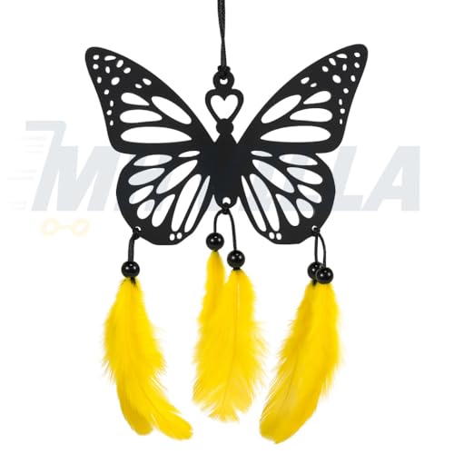 Image of Car Hanging Accessories: Radha Krishna Spiritual Acrylic Decor for Car, Home and Office Desk Decor Accessories (Butter-CAR-Hang)