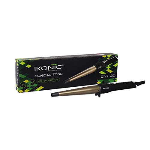 Image of IKONIC Virtual Bundle - Ikonic Blaze Hair Dryer (Black) + Ikonic Cnt25 Conical Tong (Black)