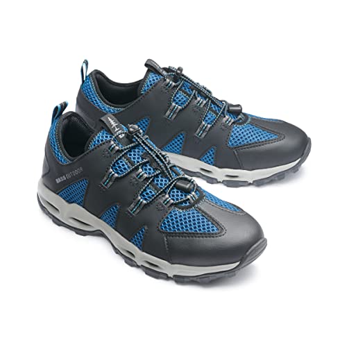 BASS OUTDOOR Men's Aqua Mesh Trail/Water Shoes – Pull-on Hiking Sneakers