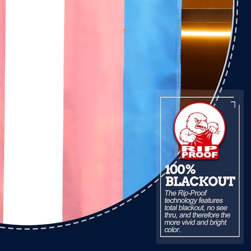 Bandera Transgénero Anley Duradera 3 Capas Doble Cara Rosa Azul Arcoíris LGBT 5