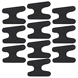 Tonysa Snowboard-Knöchelwickelpolster, Hohe Dichte, Stoßdämpfend, H-Form, Selbstklebend, für Skischuhe, 10 Stück, für Ski- und Snowboardfahrer, Schwarz