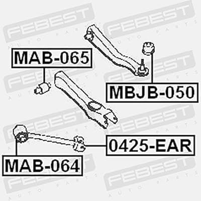 Buy Arm Bushing For Lateral Control Arm Febest Mab 064 Oem Mb Online In New Zealand B00r96r1cs
