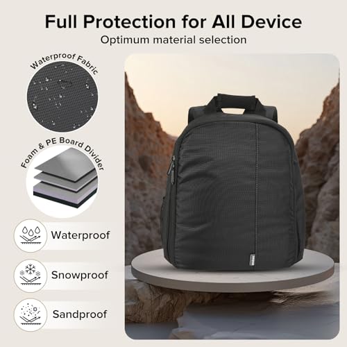 Mochila para cámara profesional impermeable pequeña miniatura 4