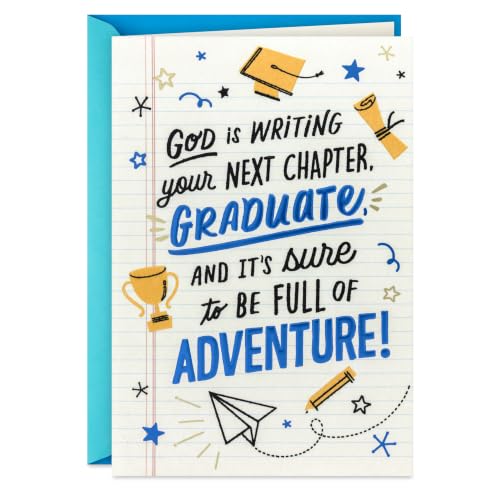Hallmark DaySpring Religious Graduation Card (God Is Writing Your Next)
